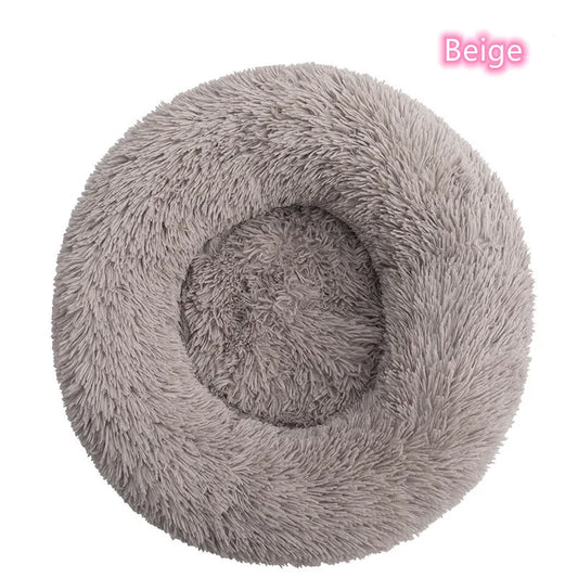 WhiskerCloud™ – Plush Donut Cat Bed, All-Size Friendly