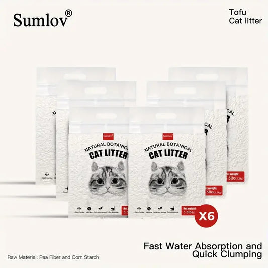 Sumlov Natural Tofu Cat Litter – Light Scent, Dust-Free