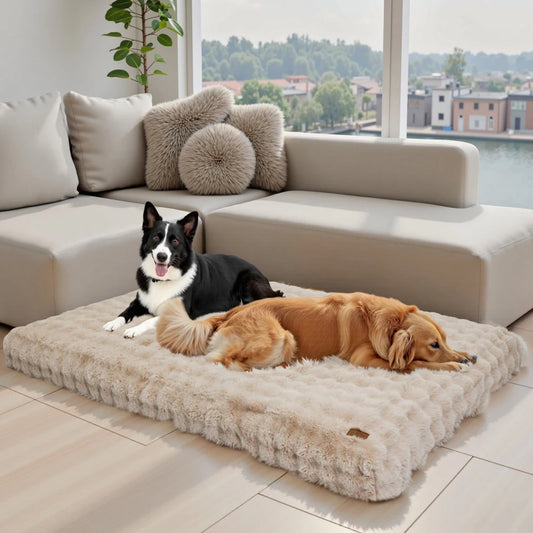UltraPlush Crate Pad – Large Washable Dog Mattress
