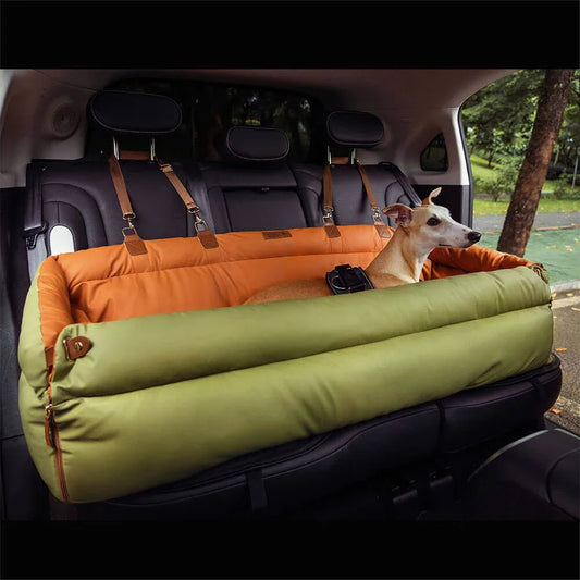 Deluxe Faux Leather Car Bed