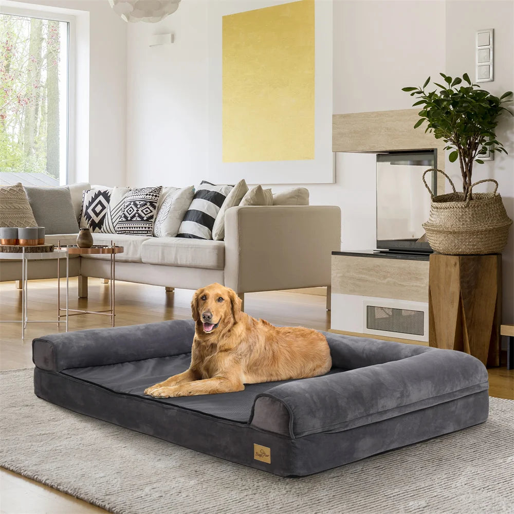 Large Calming Orthopedic Dog Sofa Bed