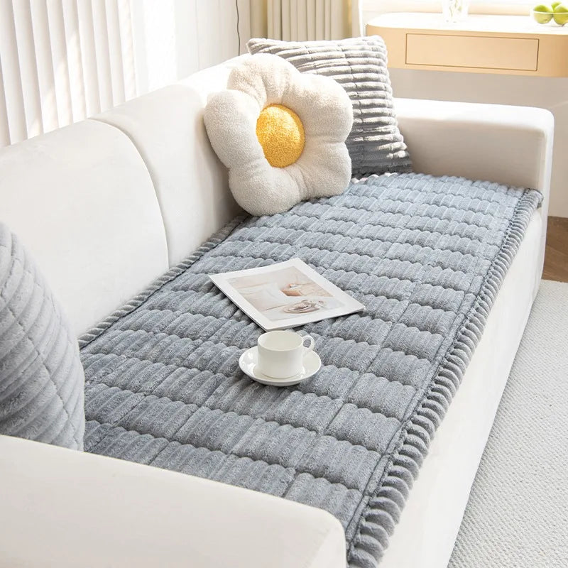 WarmStripe Quilted Sofa Pad