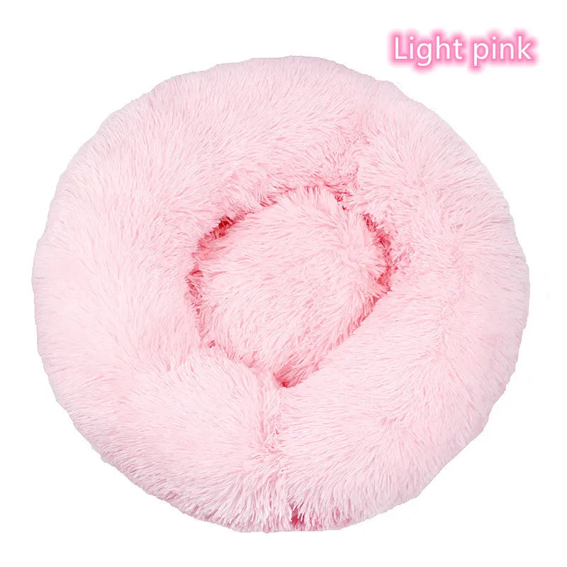 WhiskerCloud™ – Plush Donut Cat Bed, All-Size Friendly