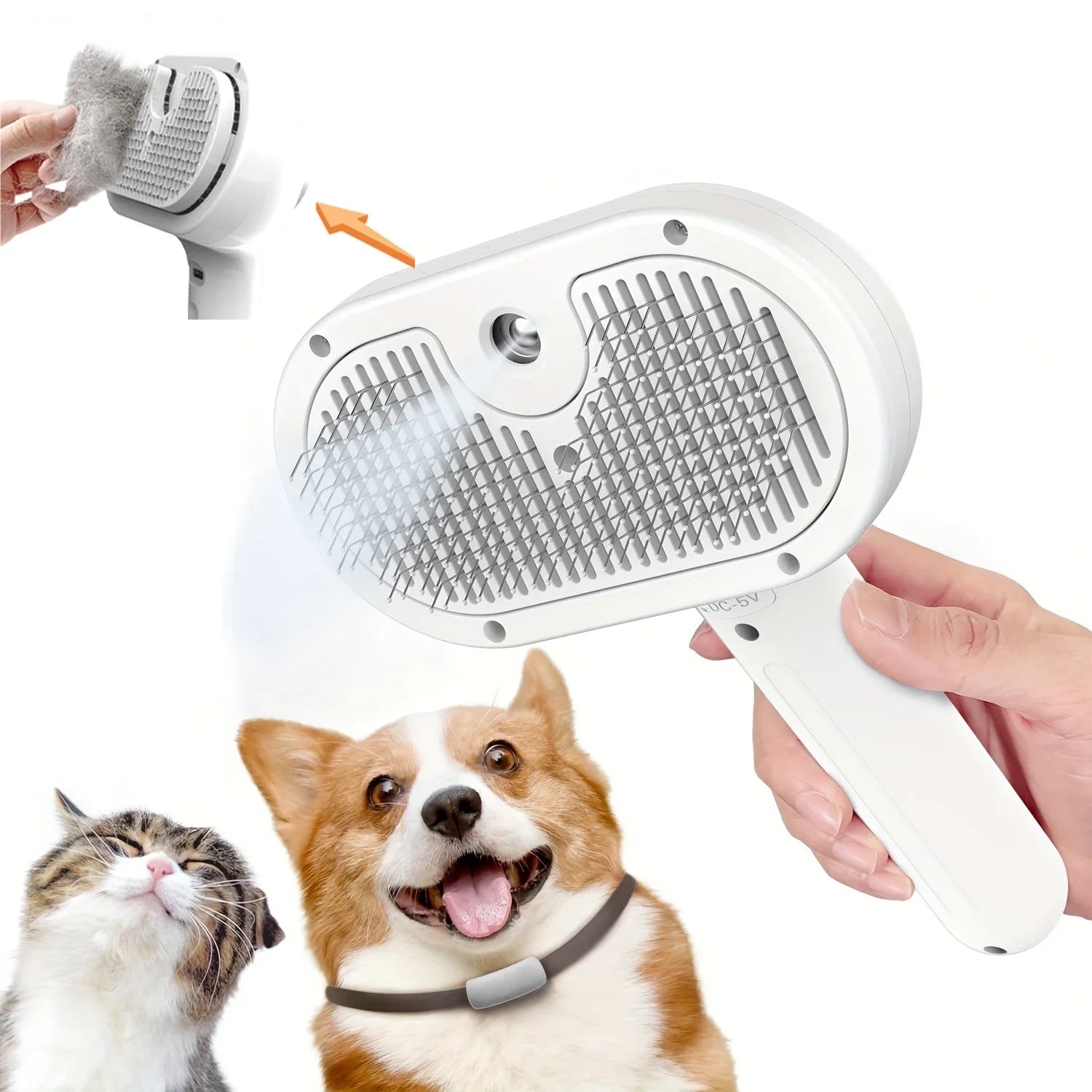 3-in-1 Steam Groom Brush