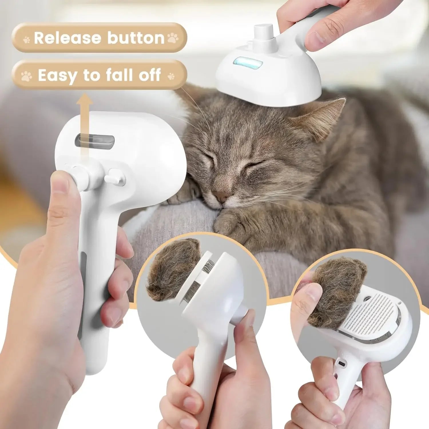3-in-1 Steam Groom Brush
