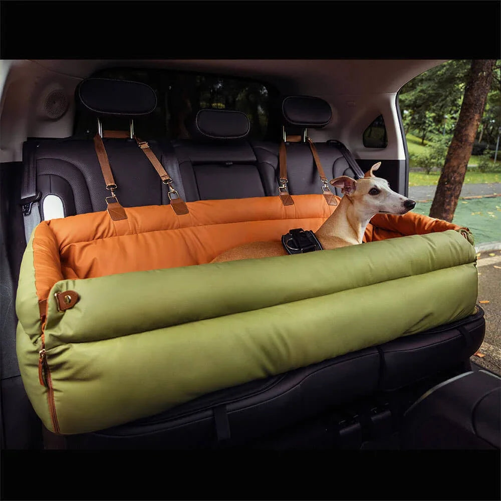 Deluxe Faux Leather Car Bed