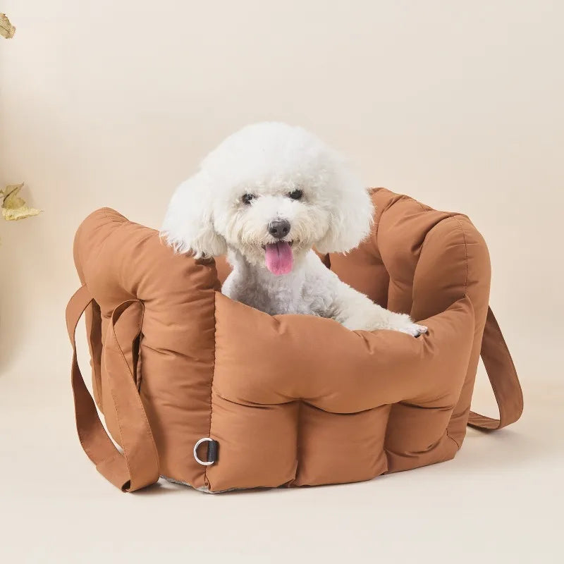 3-in-1 Leather Travel Bed for small & large dog