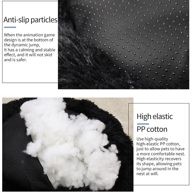 WhiskerCloud™ – Plush Donut Cat Bed, All-Size Friendly