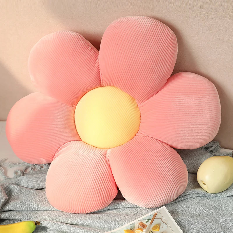 Sunflower Plush Cushion – Soft Decorative Pillow for Home