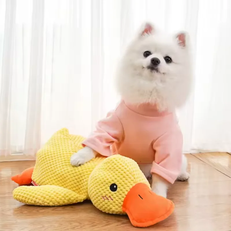 Bouncy Duck Bite Toy – Tough Plush for Grinding & Playtime