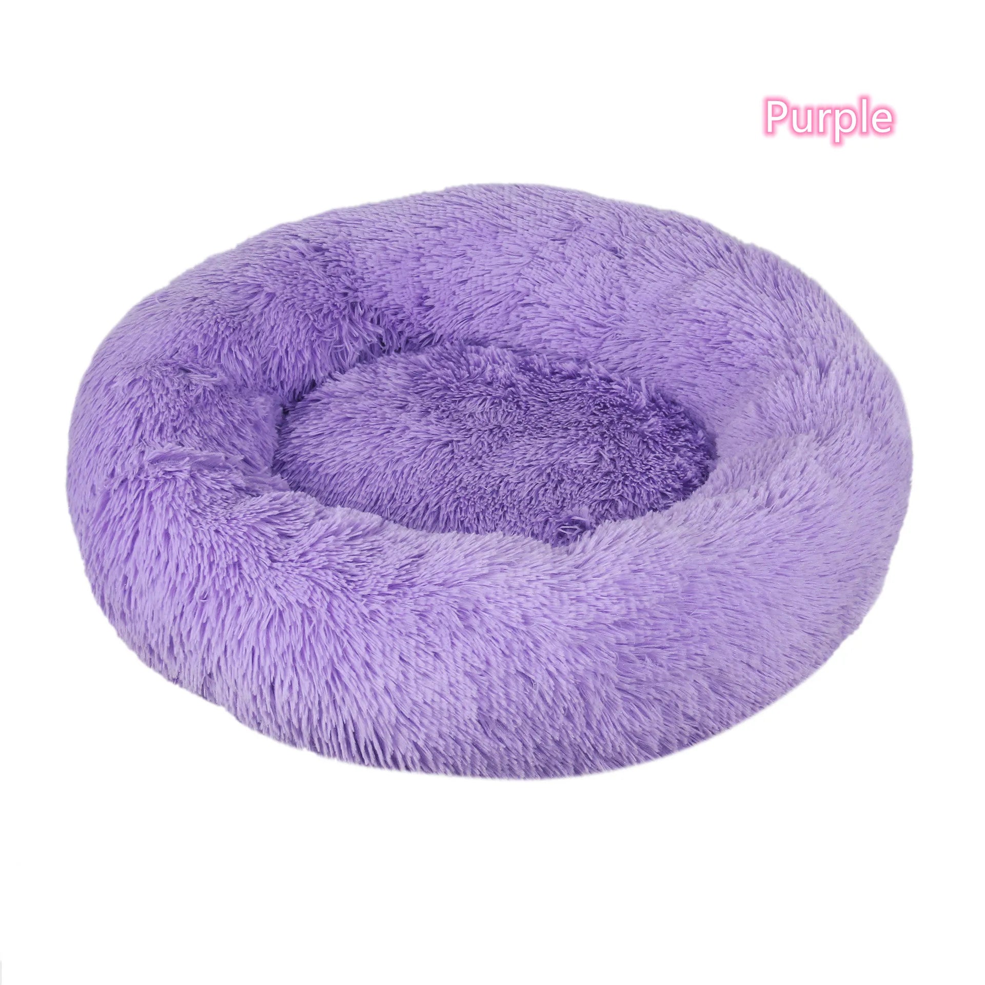 WhiskerCloud™ – Plush Donut Cat Bed, All-Size Friendly