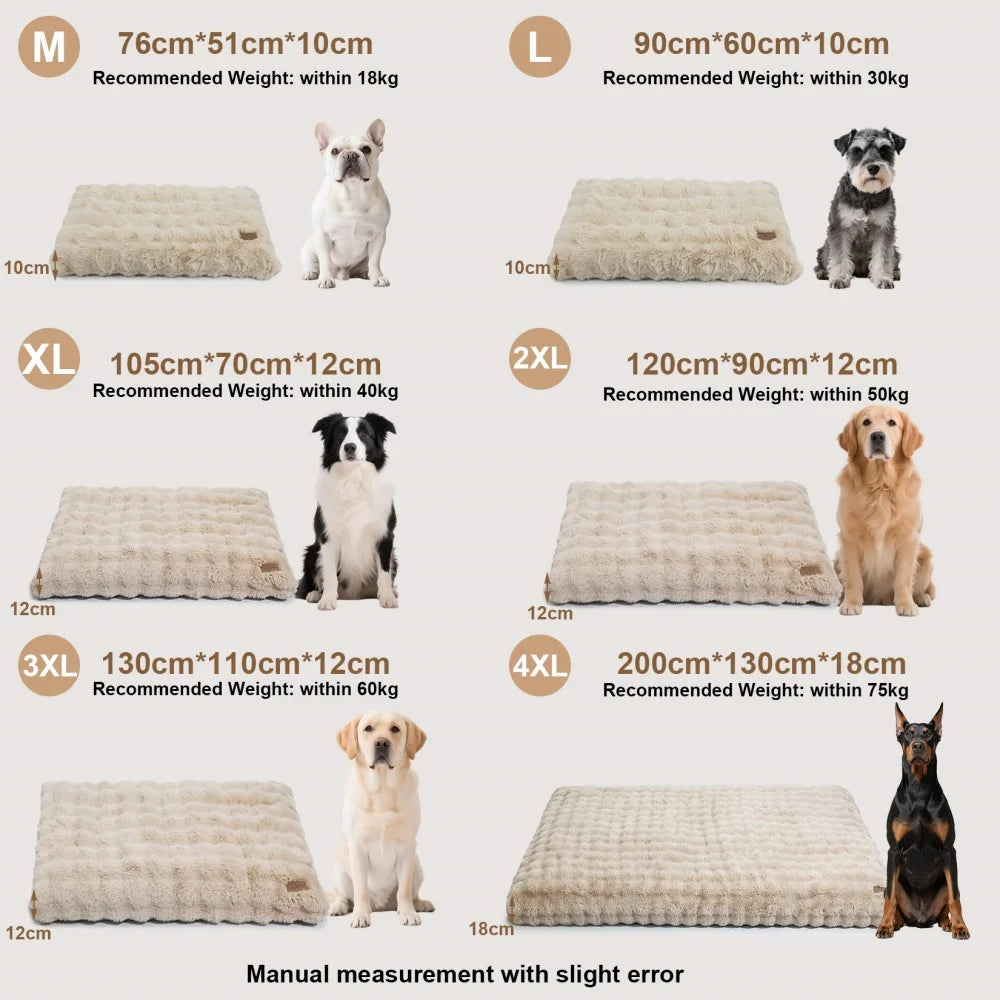 UltraPlush Crate Pad – Large Washable Dog Mattress