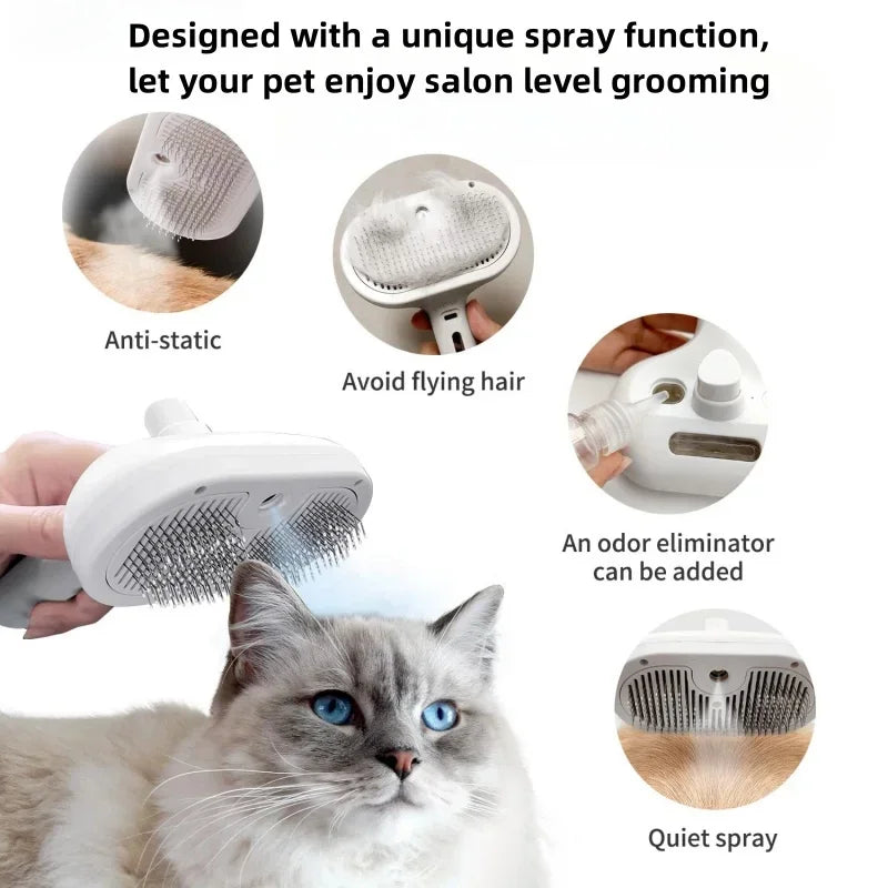 3-in-1 Steam Groom Brush