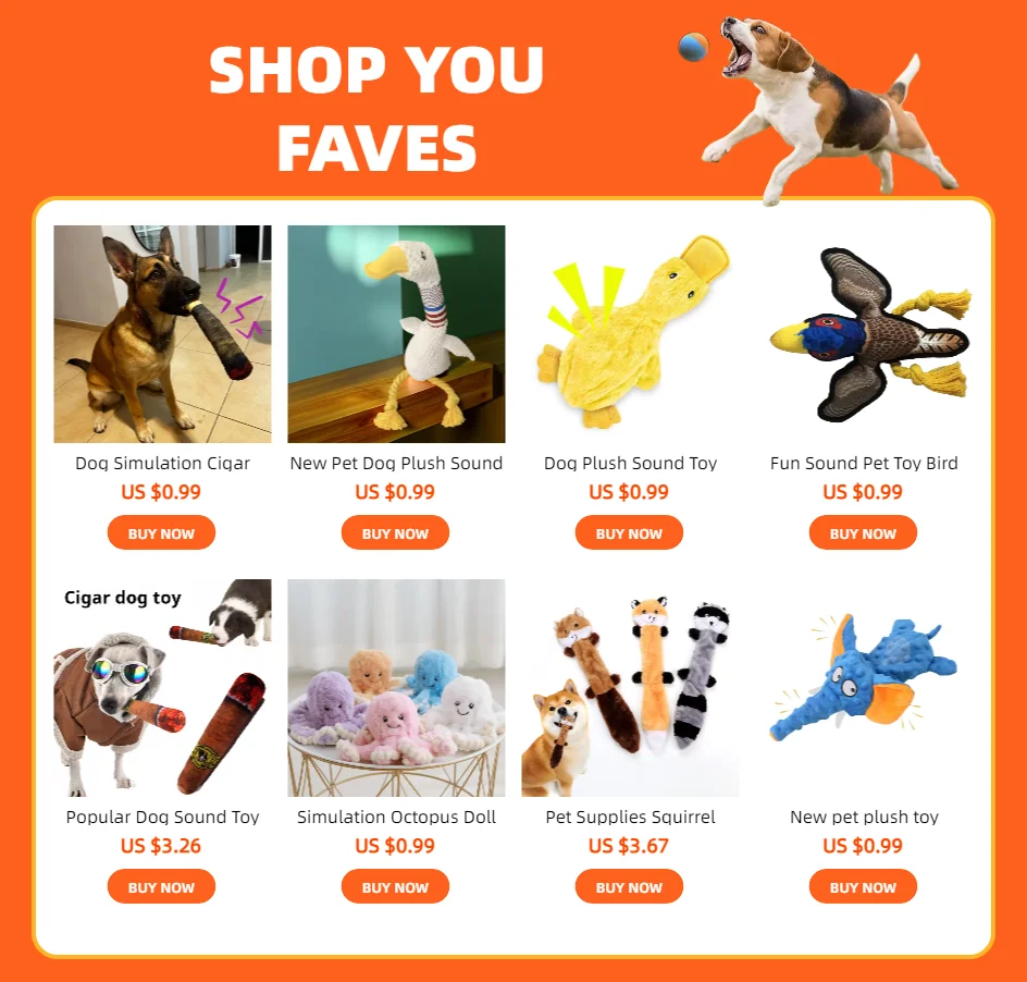 Duck Plush – Sound Toy for Fun Play & Training