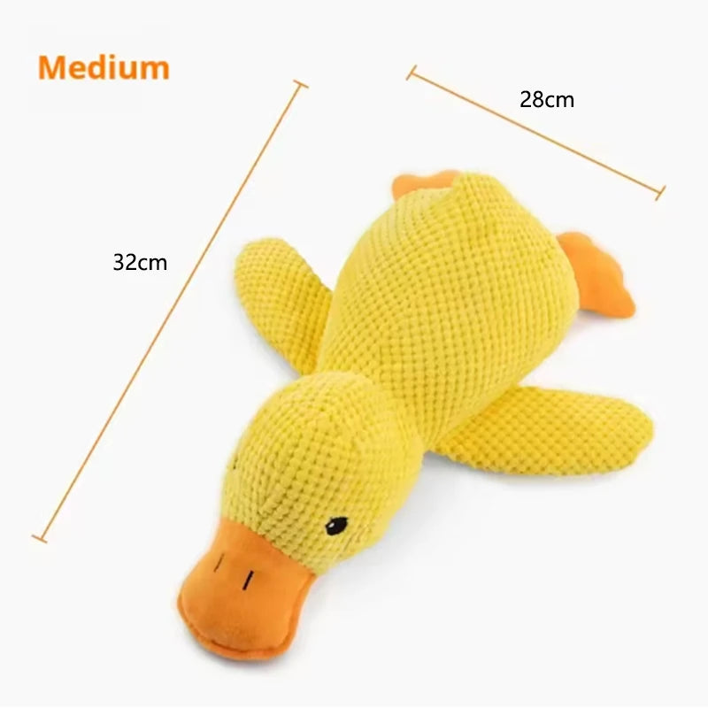 Bouncy Duck Bite Toy – Tough Plush for Grinding & Playtime