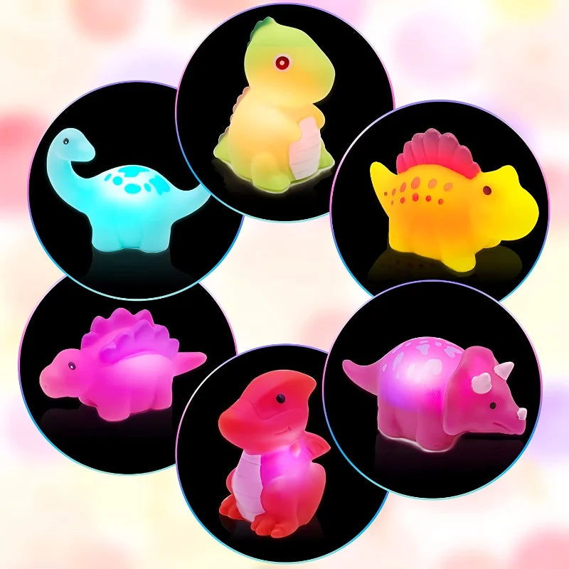 Light-up Bath Toys🦖🧜‍♀️for Kids 3-8, Glow in the Water 🌊✨