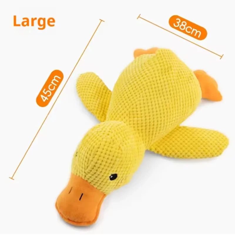 Bouncy Duck Bite Toy – Tough Plush for Grinding & Playtime