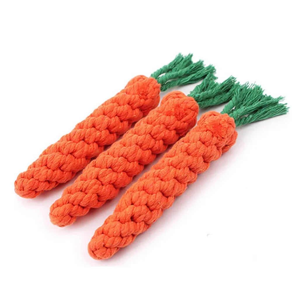Carrot Chew Rope – Durable Teeth Cleaning Toy for Dogs