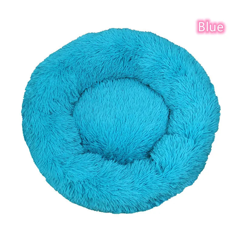 WhiskerCloud™ – Plush Donut Cat Bed, All-Size Friendly