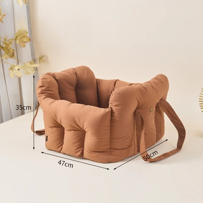 3-in-1 Leather Travel Bed for small & large dog