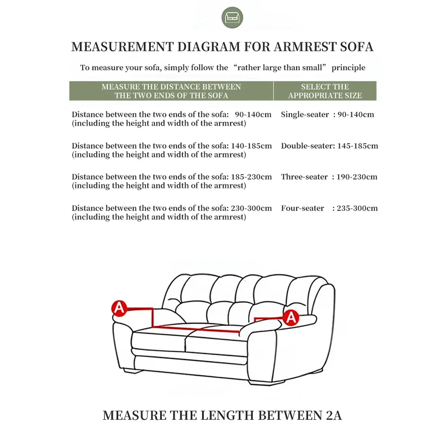 SkirtFit Printed Full Sofa Cover