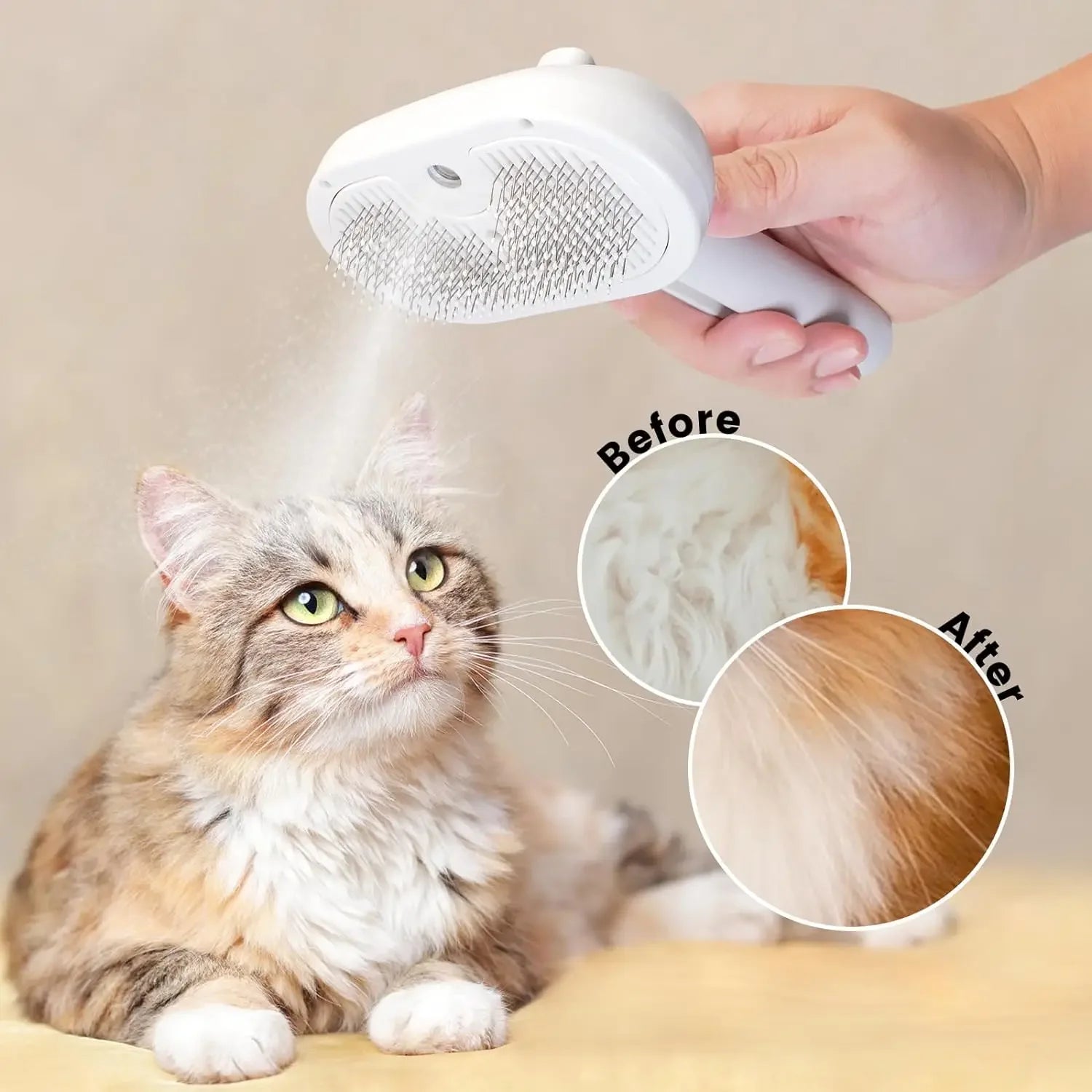 3-in-1 Steam Groom Brush