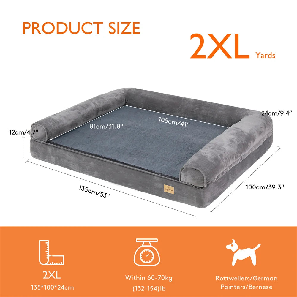 Large Calming Orthopedic Dog Sofa Bed