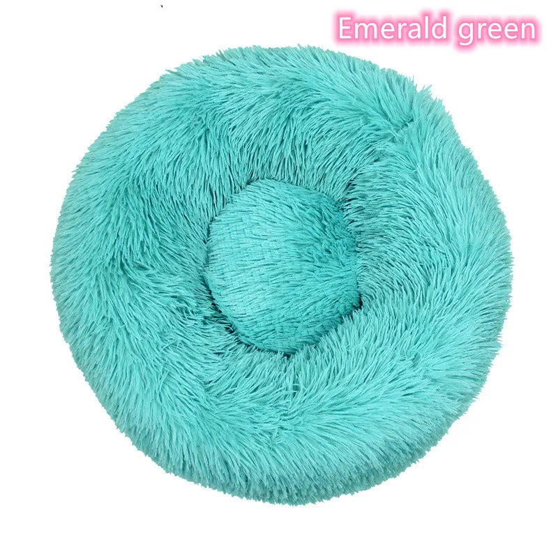 WhiskerCloud™ – Plush Donut Cat Bed, All-Size Friendly