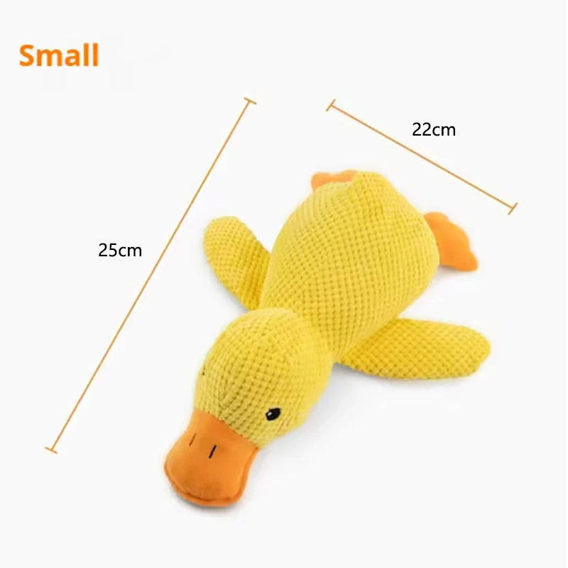 Bouncy Duck Bite Toy – Tough Plush for Grinding & Playtime