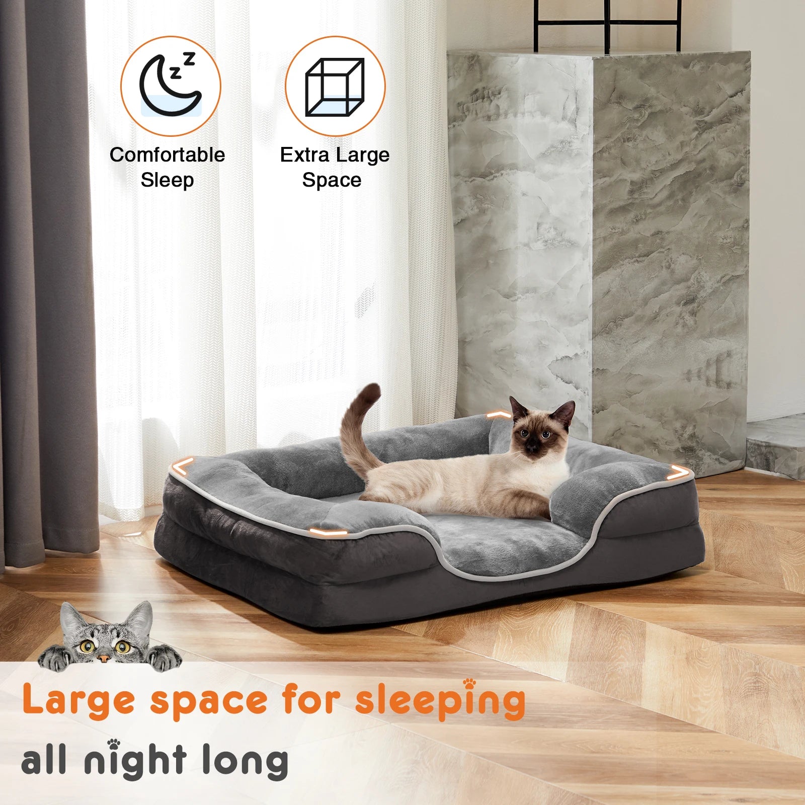 JHK ProForm™ – Orthopedic Dog Bed for Small Pets