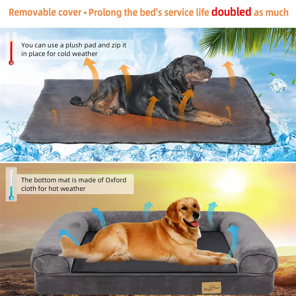 Large Calming Orthopedic Dog Sofa Bed