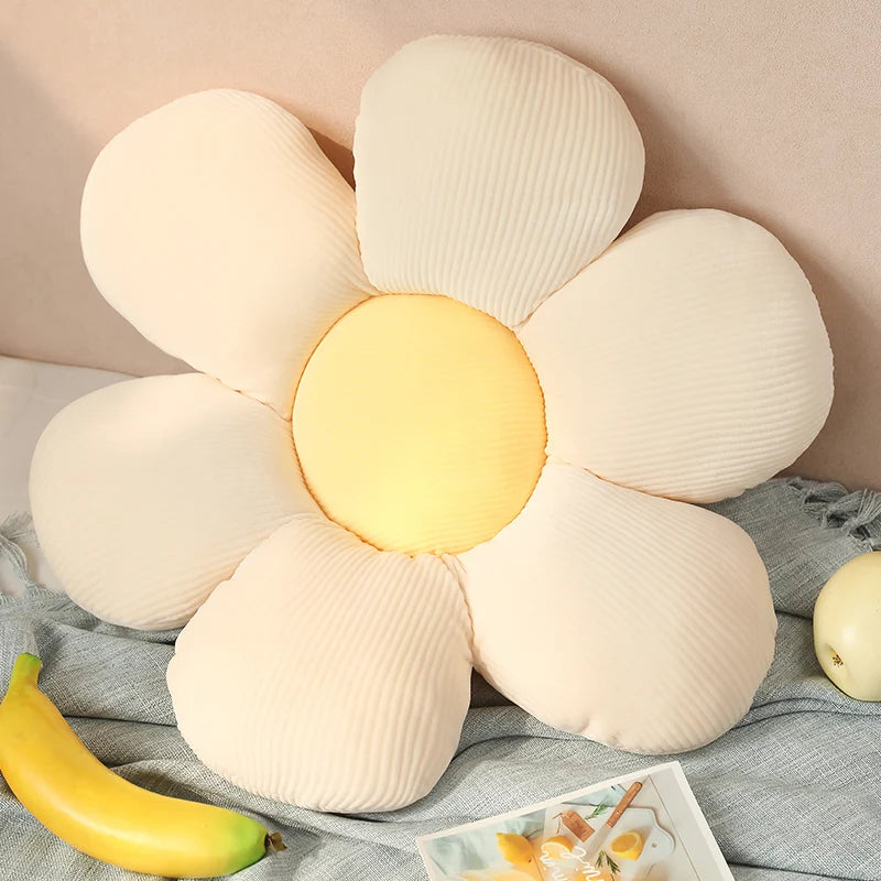 Sunflower Plush Cushion – Soft Decorative Pillow for Home