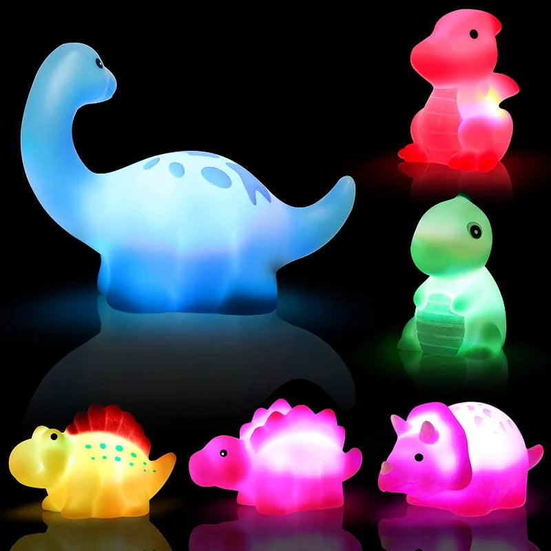 Light-up Bath Toys🦖🧜‍♀️for Kids 3-8, Glow in the Water 🌊✨