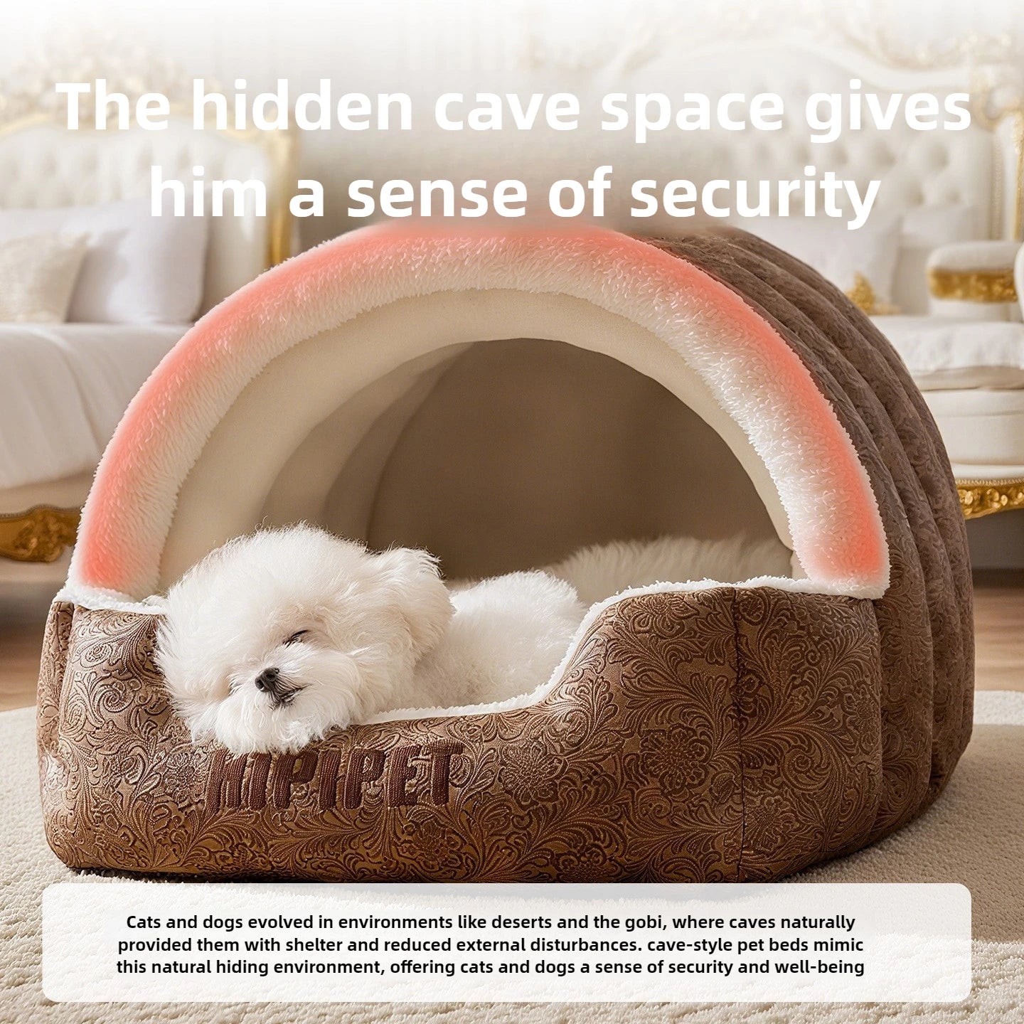 WinterDen™ – Warm Cat Cave House for Small & Medium Cats