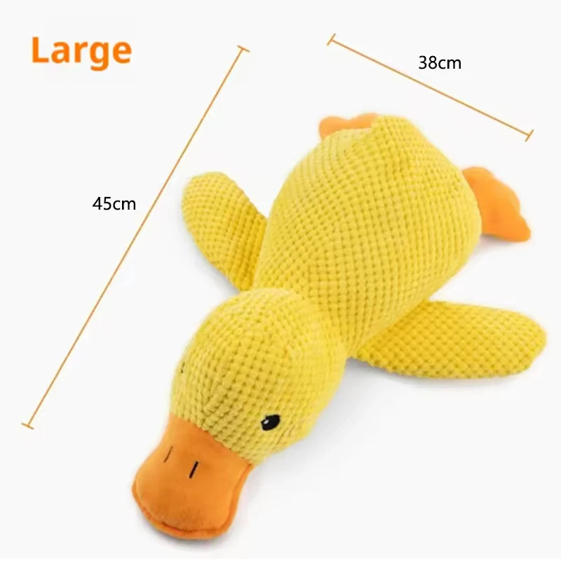 Bouncy Duck Bite Toy – Tough Plush for Grinding & Playtime