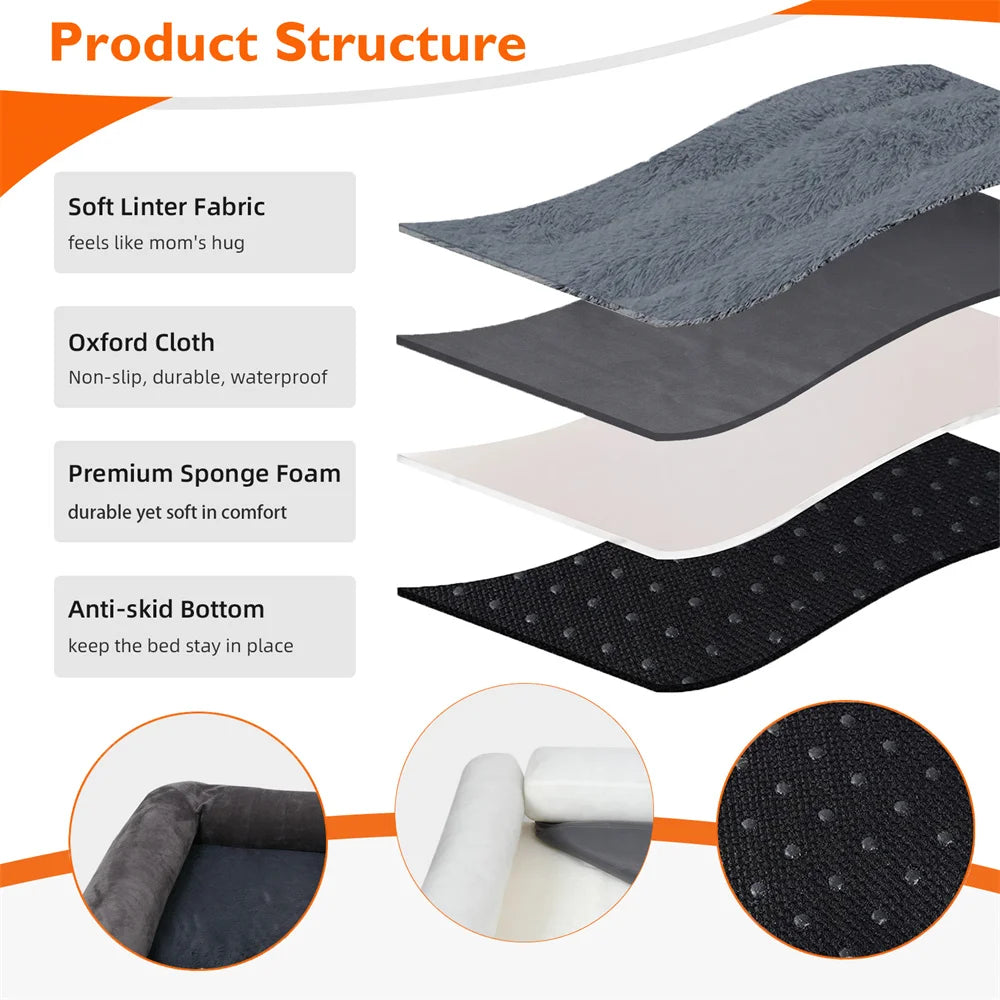Large Calming Orthopedic Dog Sofa Bed