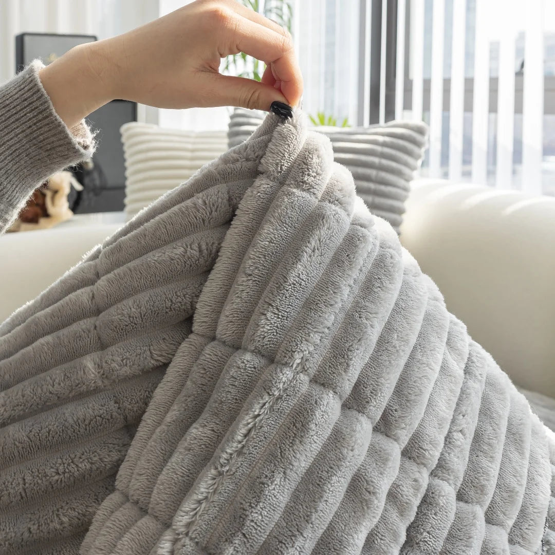 WarmStripe Quilted Sofa Pad