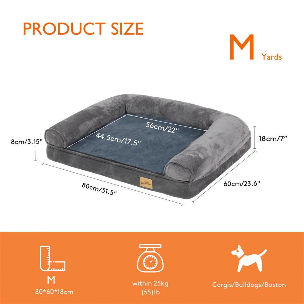 Large Calming Orthopedic Dog Sofa Bed