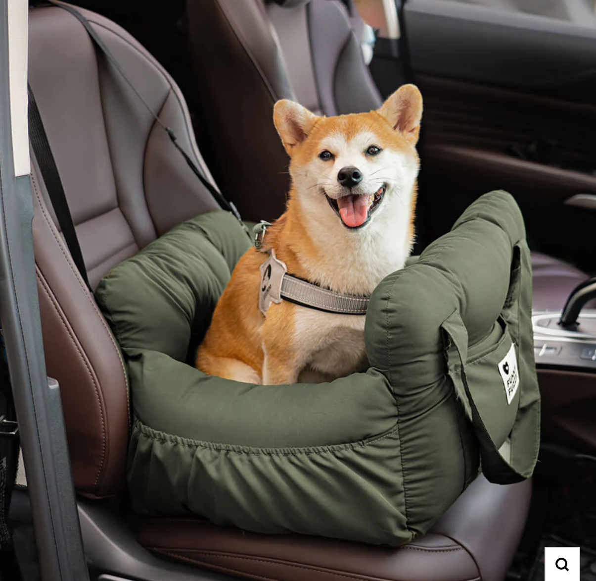 Portable Leisure Outing Pet Bolster Large Dog Car Seat Bed