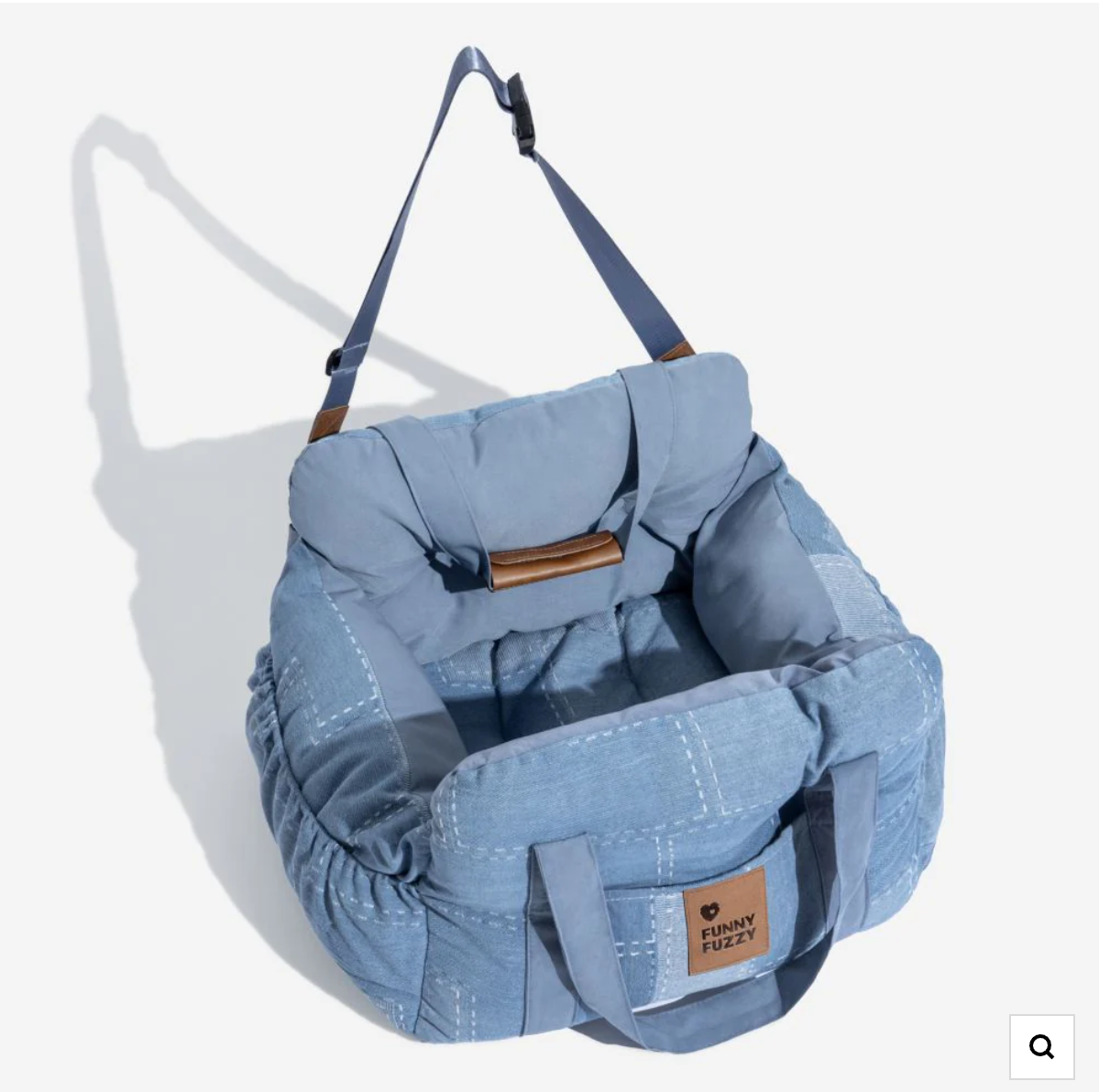 Portable Leisure Outing Pet Bolster Large Dog Car Seat Bed