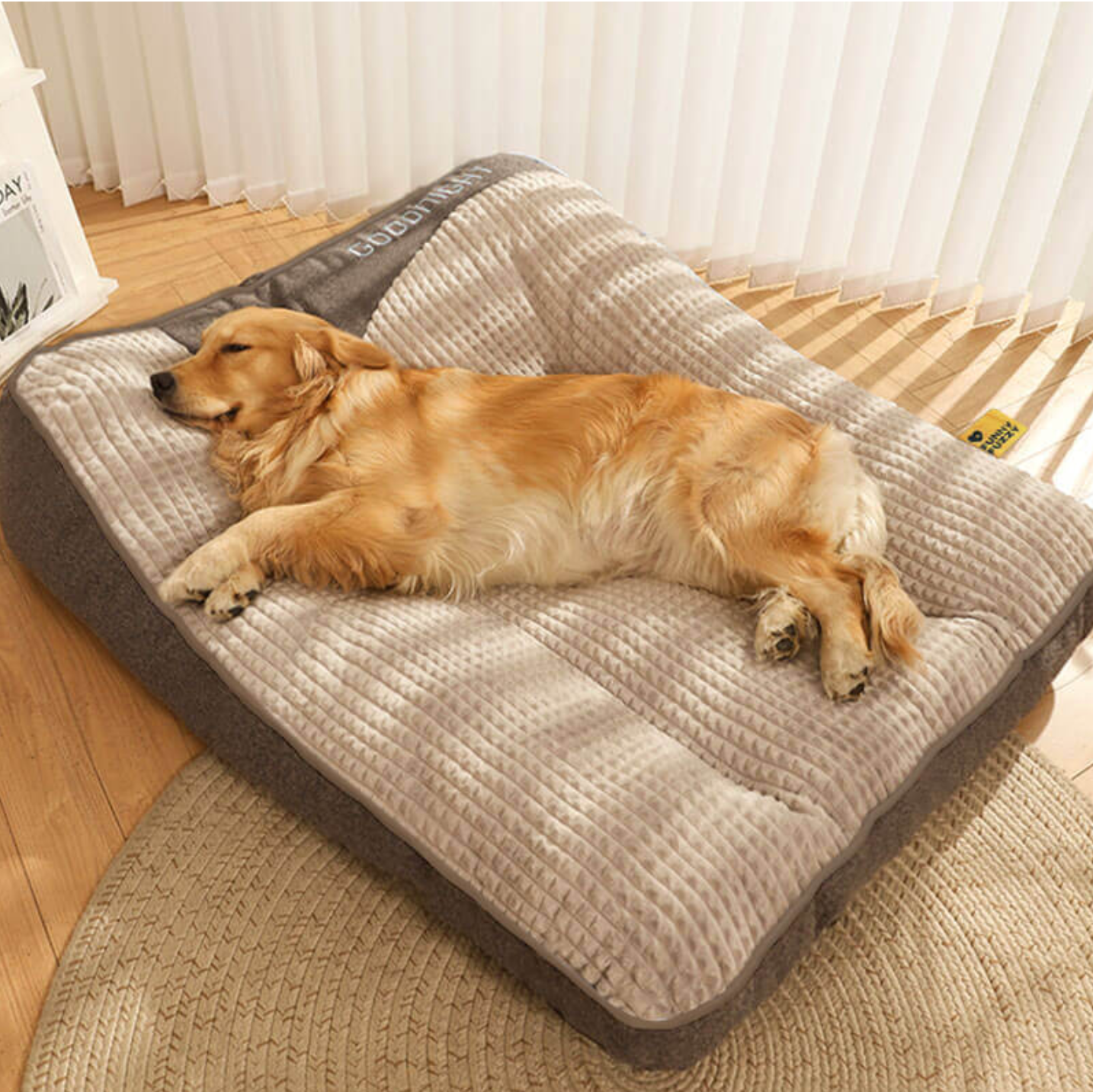 Large Thick Scratch-resistant Spine Protection Dog Cushion Bed