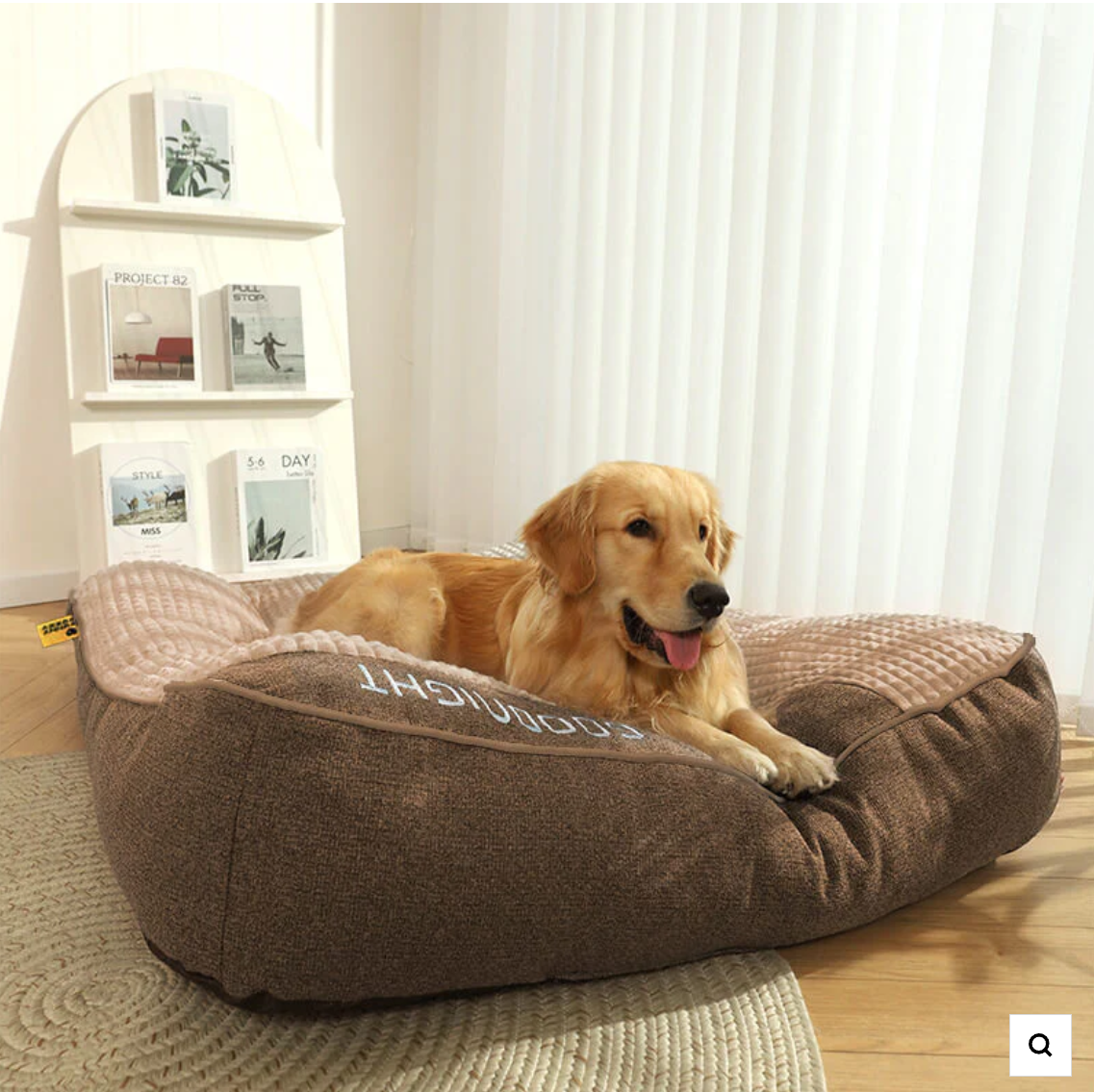 Large Thick Scratch-resistant Spine Protection Dog Cushion Bed