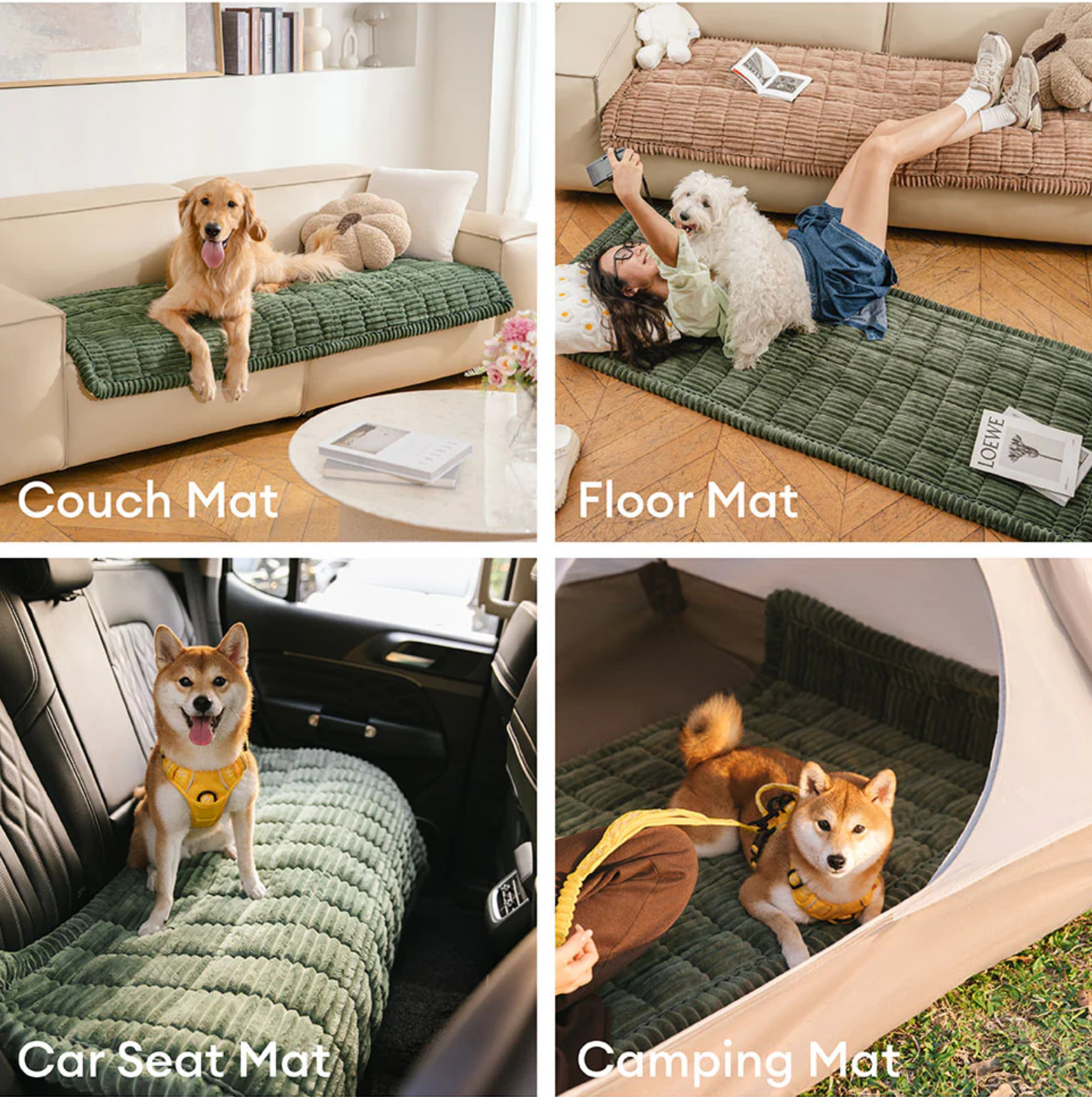 WarmStripe Quilted Sofa Pad