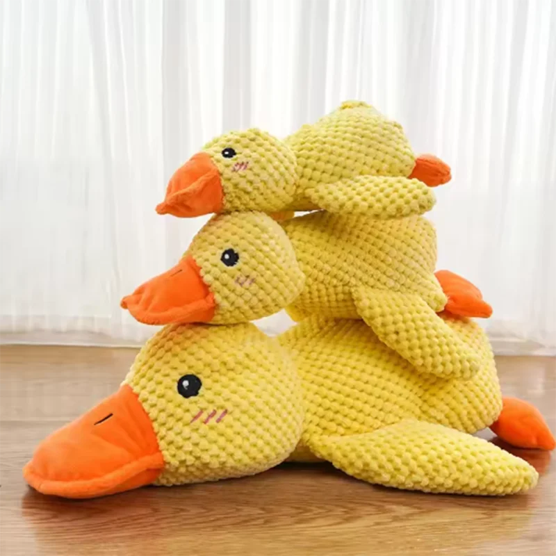 Bouncy Duck Bite Toy – Tough Plush for Grinding & Playtime