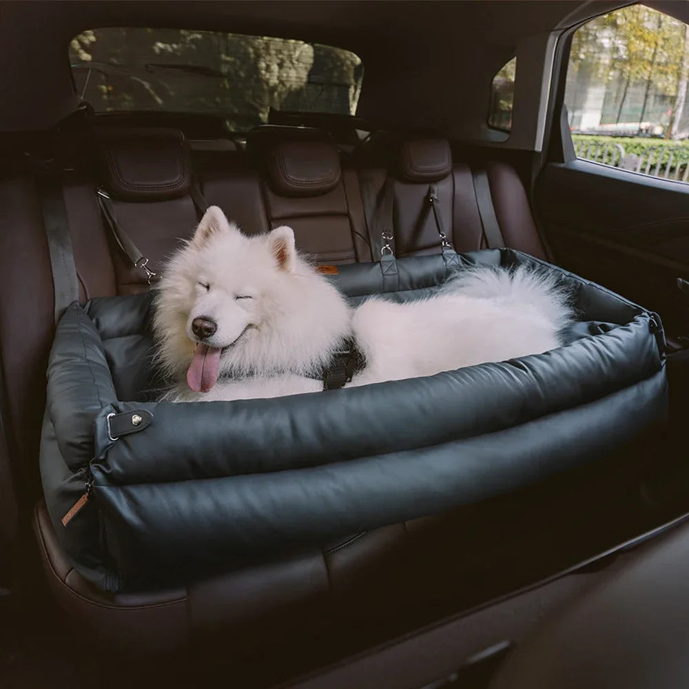 Deluxe Faux Leather Car Bed