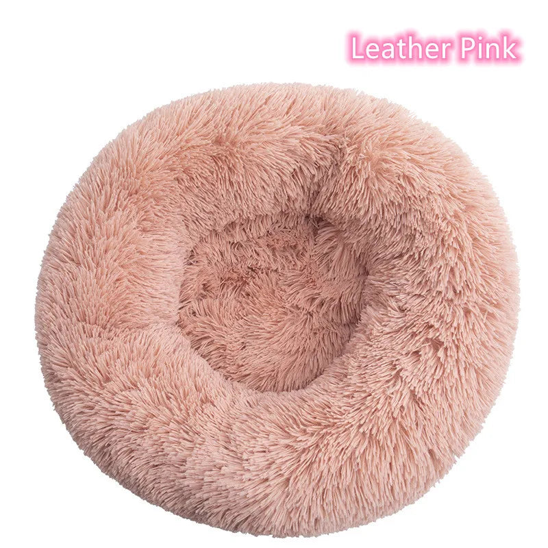 WhiskerCloud™ – Plush Donut Cat Bed, All-Size Friendly