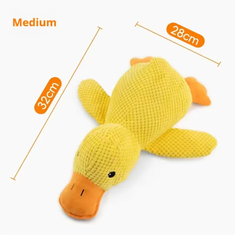 Bouncy Duck Bite Toy – Tough Plush for Grinding & Playtime