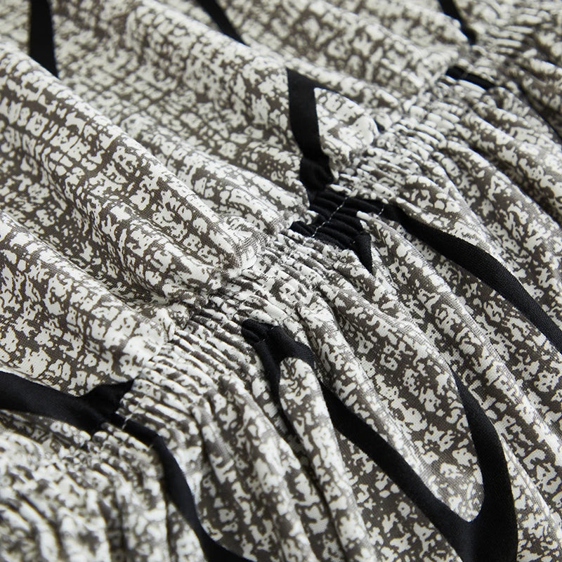 SkirtFit Printed Full Sofa Cover