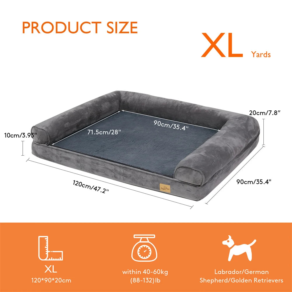 Large Calming Orthopedic Dog Sofa Bed