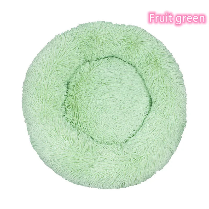 WhiskerCloud™ – Plush Donut Cat Bed, All-Size Friendly